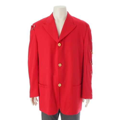 ジャンニ・ヴェルサーチェ 1994SS メドゥーサ セーフティピン ジャケット アウター レッド L