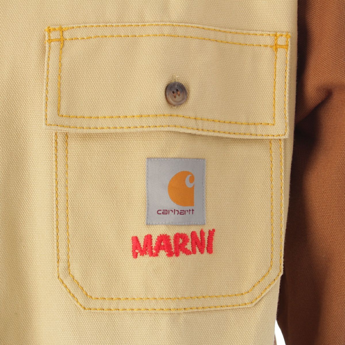 MARNI×Carhartt/マルニ×カーハート【23SS】オーバーシャツ MARNI - 【ラスト1点】 MARNI X CARHARTT WIP - GREEN SHORT