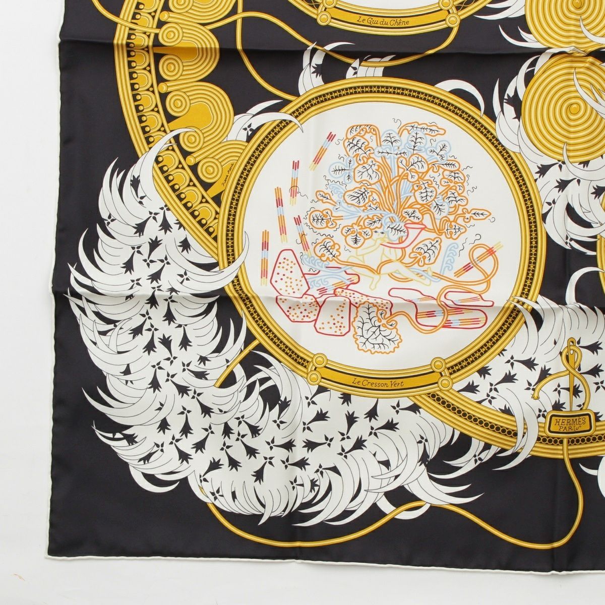 エルメス カレ90 刺繍が織りなす伝説 Legende Brodee シルク