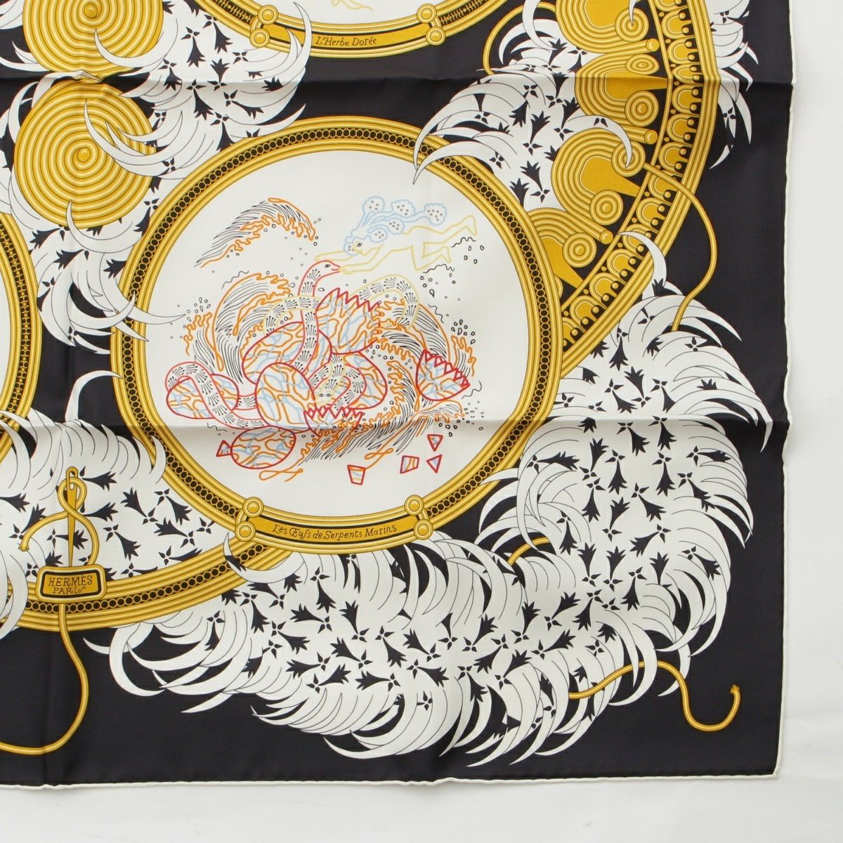 エルメス カレ90 刺繍が織りなす伝説 Legende Brodee シルク