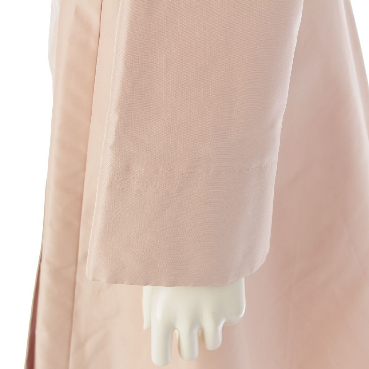 フォクシー トフィー シルク ベルト付き ノーカラー スプリング コート  