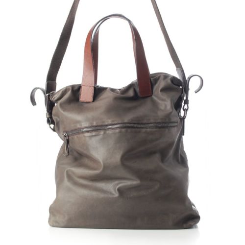 ベルルッティ クリオーゾ スクリット レザー SETAカーフ 2way ショルダーバッグ ダークグレー ブラウン