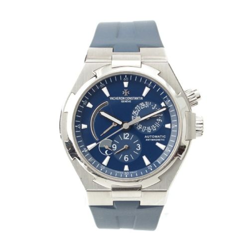 ヴァシュロン・コンスタンタン オーヴァーシーズ デュアルタイム 世界300本限定 ステンレススチール 腕時計 アナログ 自動巻き ネイビー文字盤 47450/000A-9039 ネイビー