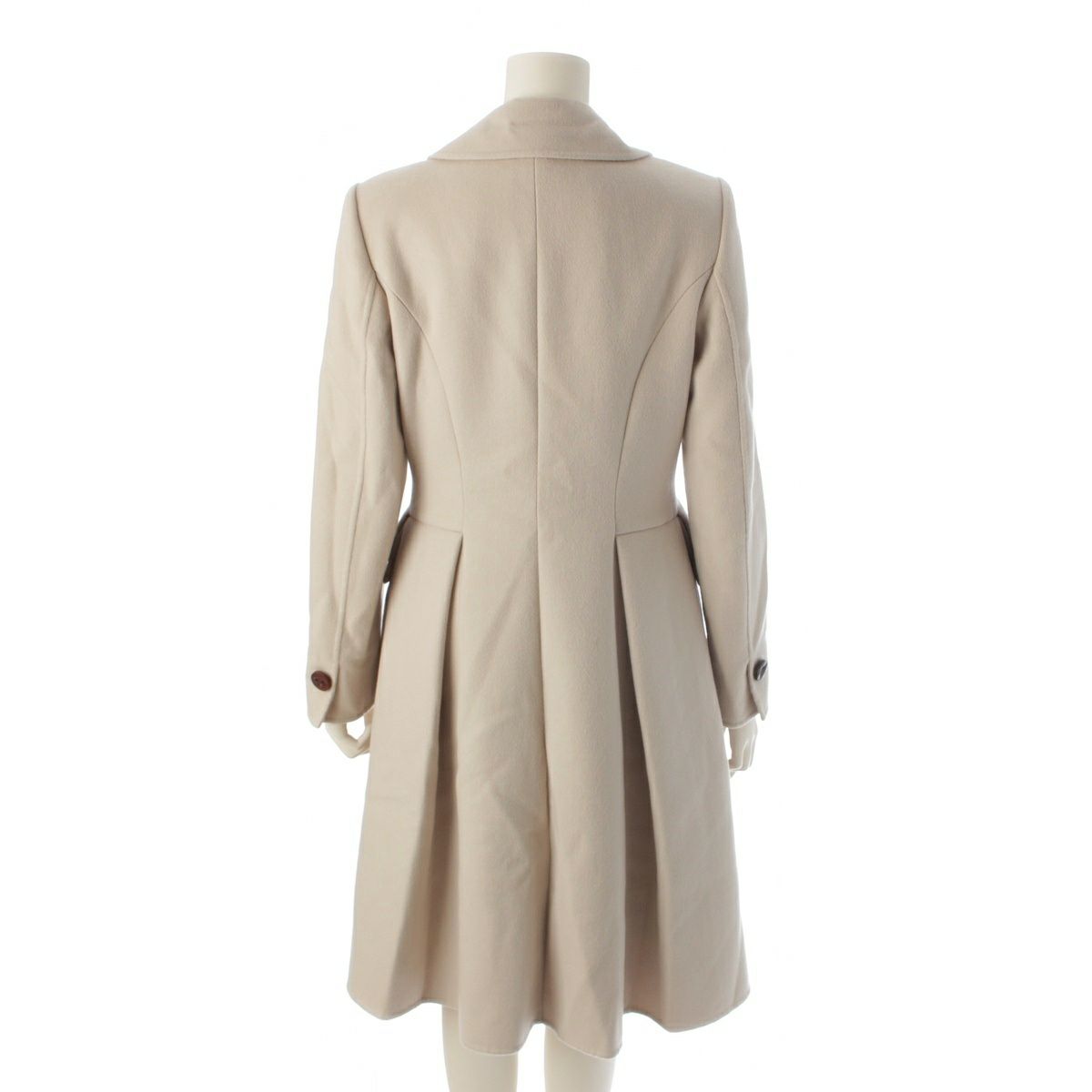 美品✨ フォクシー［40］ショートコート ジャケット カシミヤ100% ベージュ FOXEY 良品 フォクシー パウダーショコラ ミンクファー カシミヤ