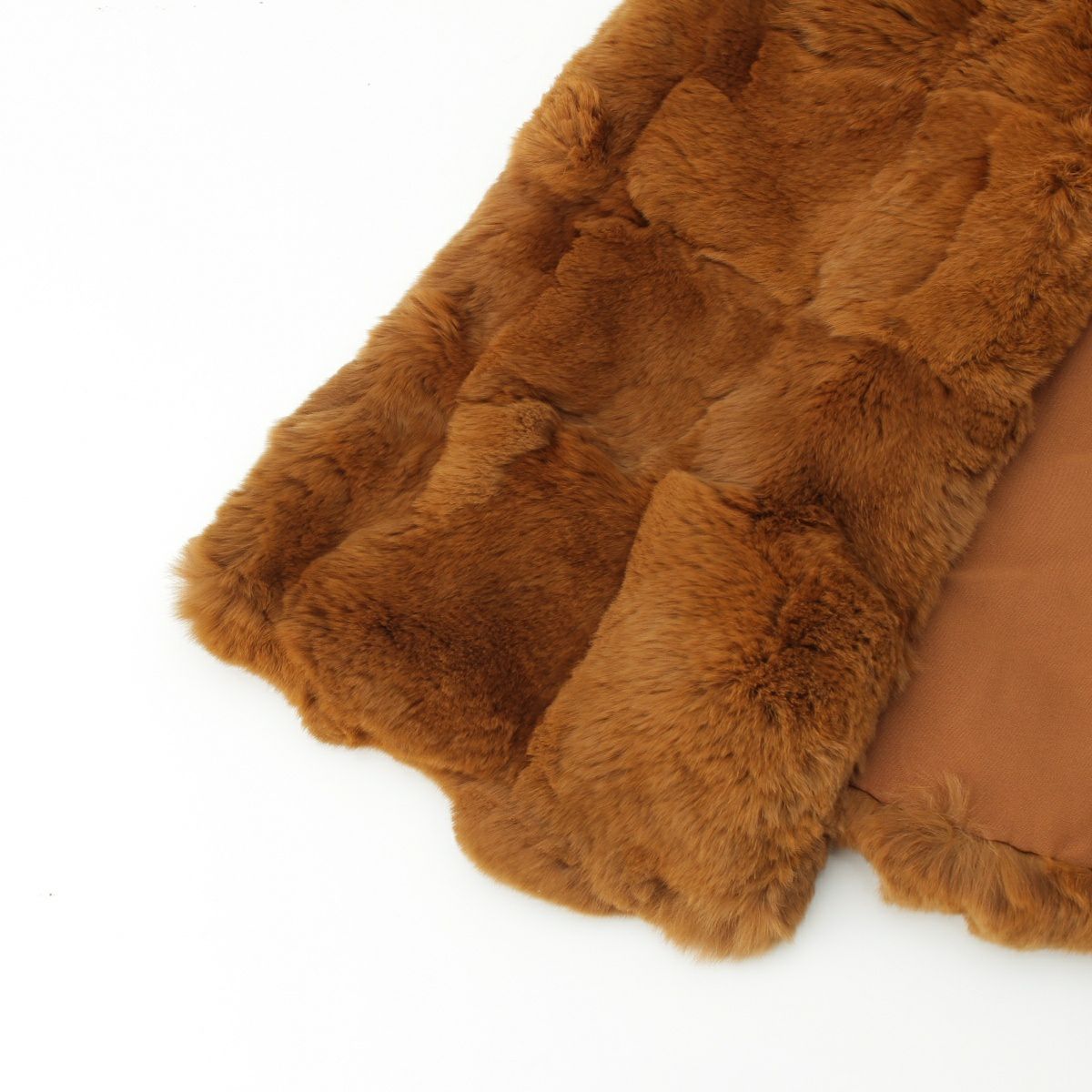 シャネル シルク ラパン マフラー ファー ティペット ブラウン | 中古