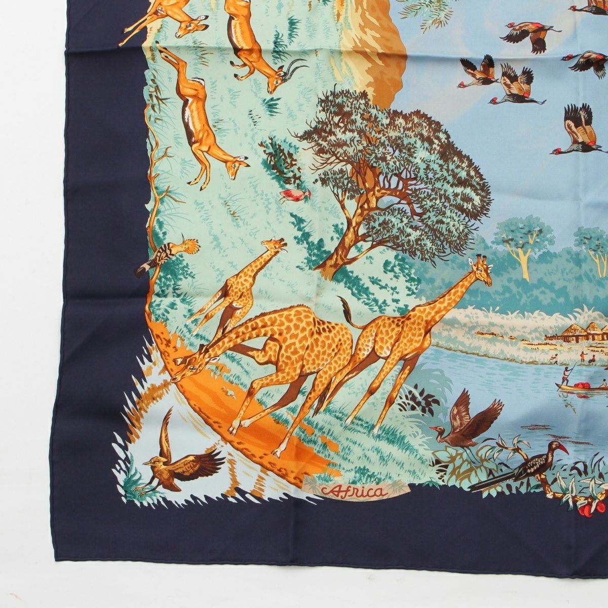 エルメス HERMES スカーフ カレ90 ANIMAL ALPHABET 動物アルファベット  