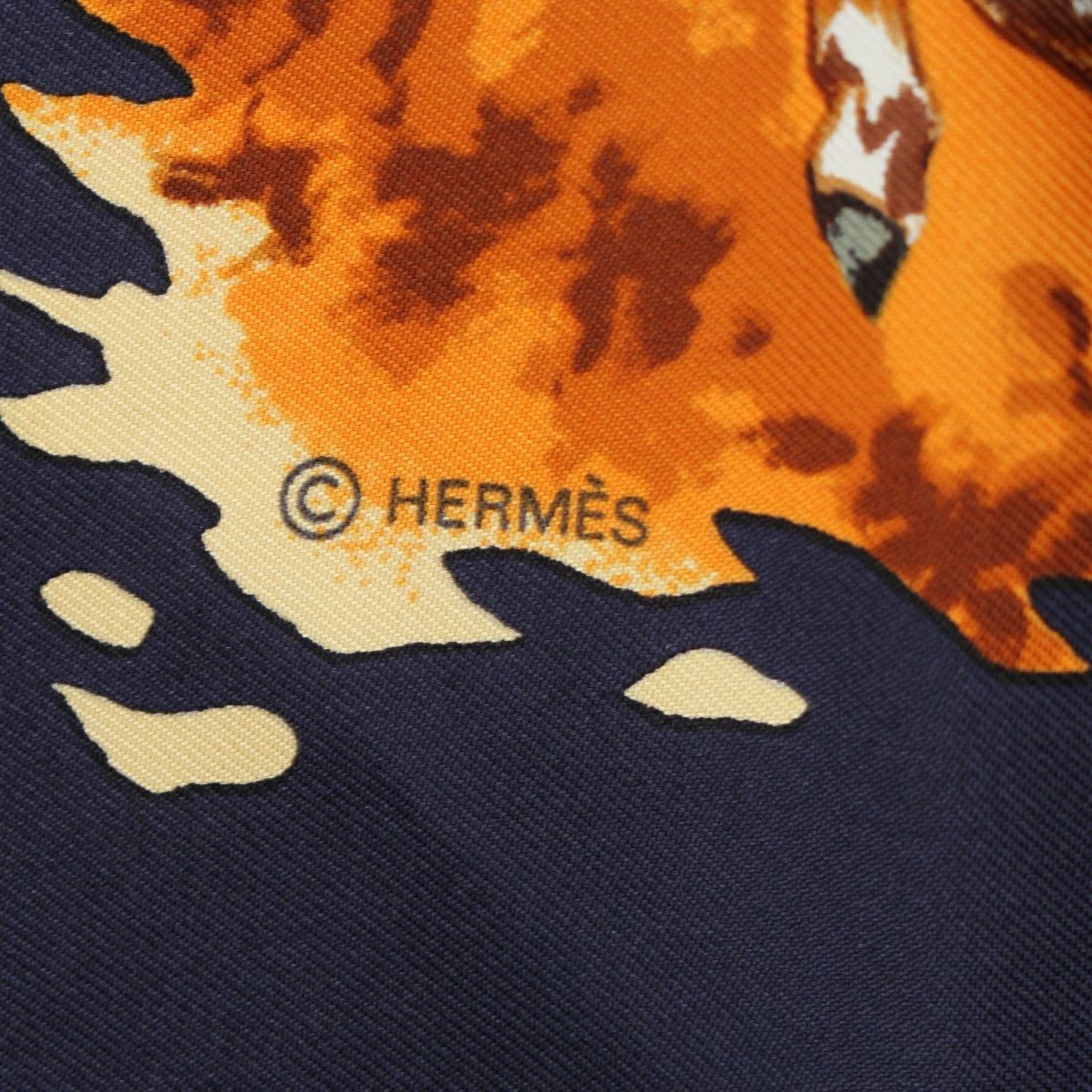 HERMES エルメス スカーフ カレ 90 シルク アニマル柄 マルチカラー 楽天市場】【中古】エルメス スカーフ カレ90 シルク100％ 大判