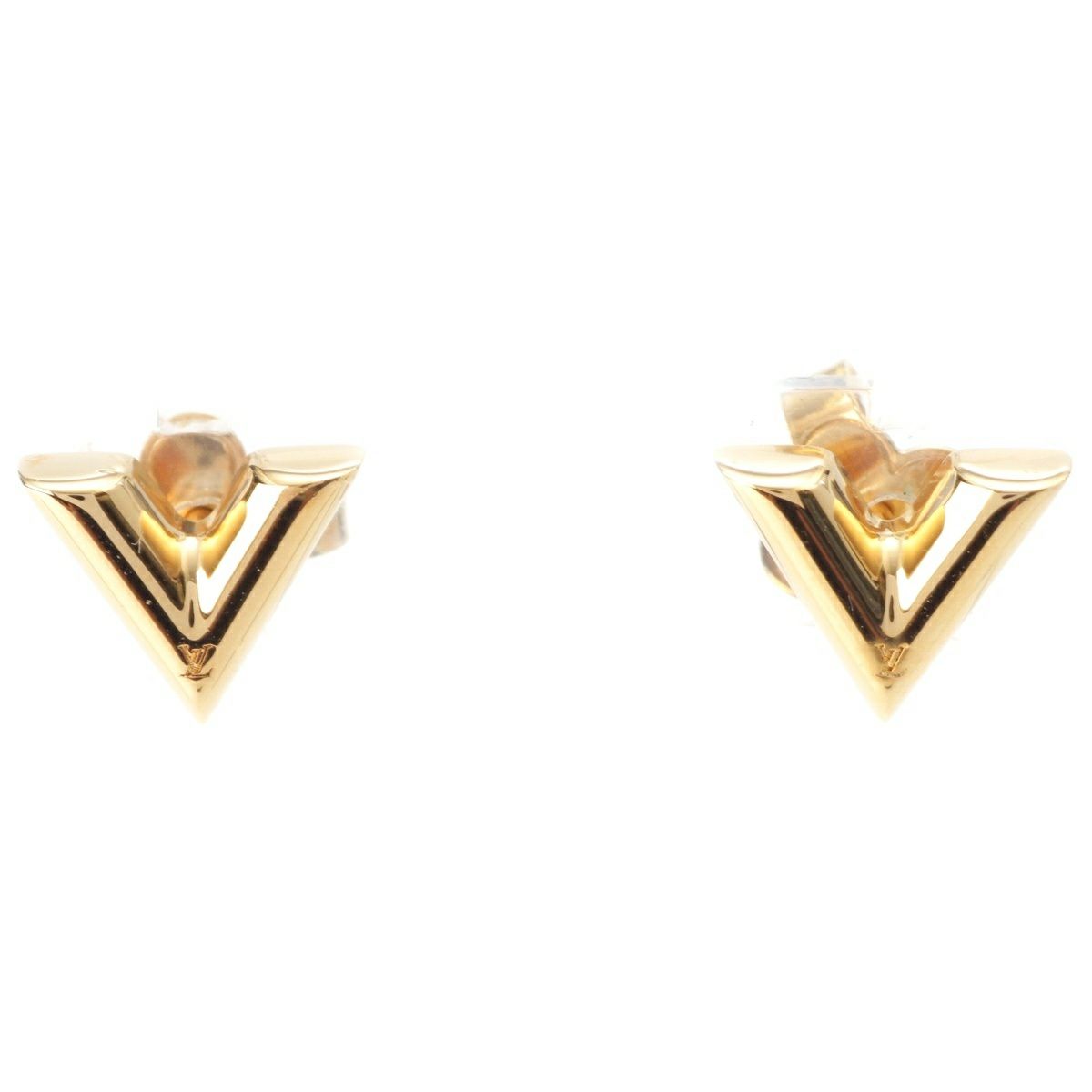 ルイヴィトン GP エセンシャル V ロゴ 両耳 ピアス アクセサリー 