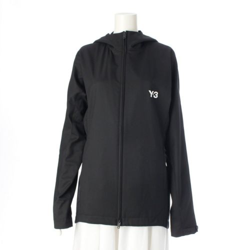 ワイスリー 24SS アディダス ヨウジヤマモト REFINED WOVEN HOOD TOP ウール パーカー IW7454 ブラック xs