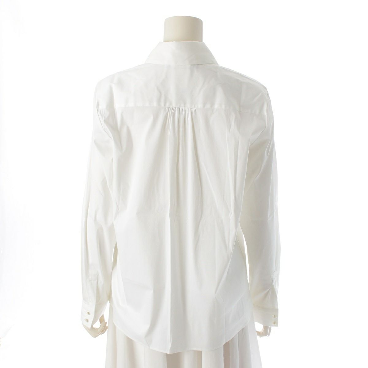 マックスマーラ ストゥディオ コットン フリル ブラウス 長袖 シャツ  