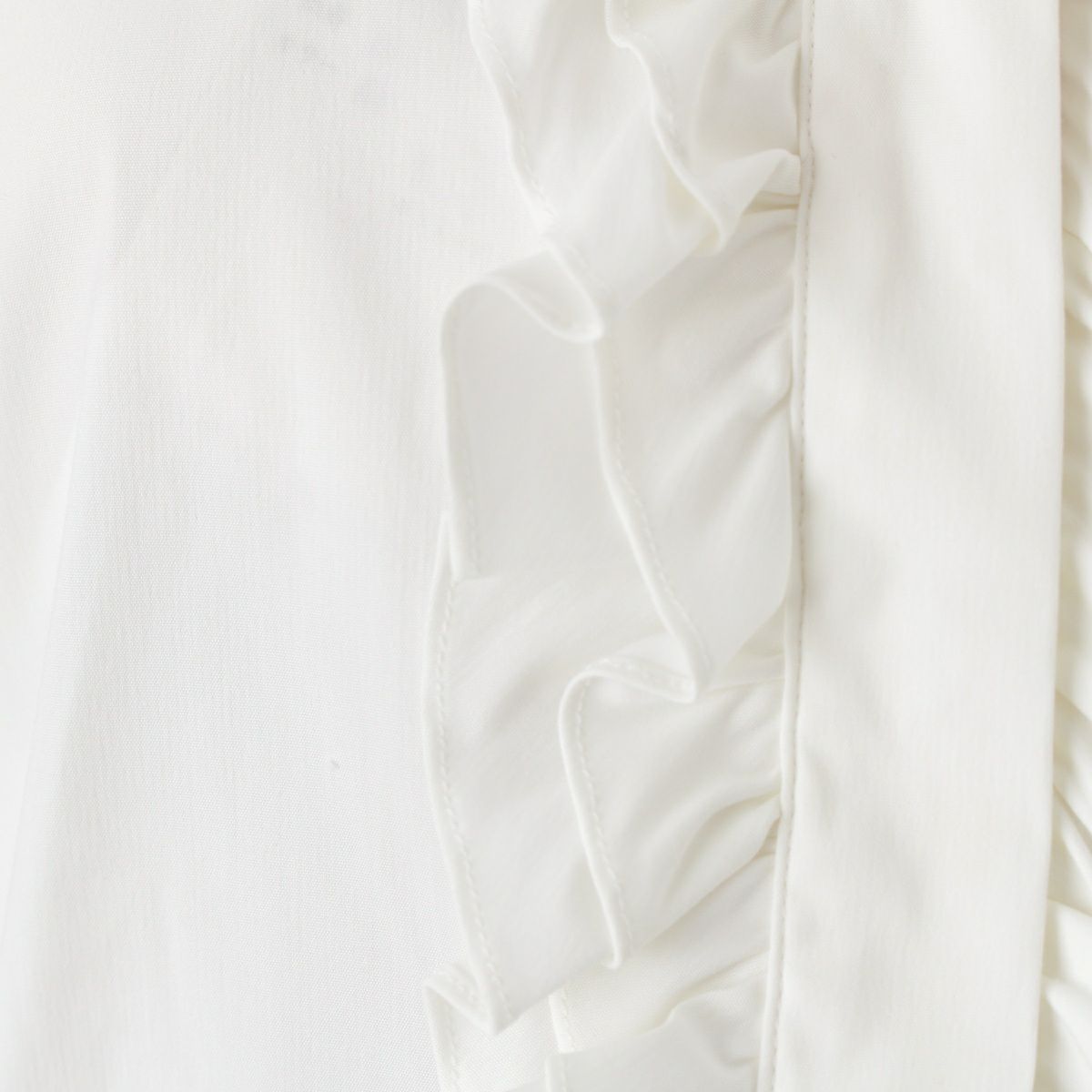 マックスマーラ ストゥディオ コットン フリル ブラウス 長袖 シャツ  