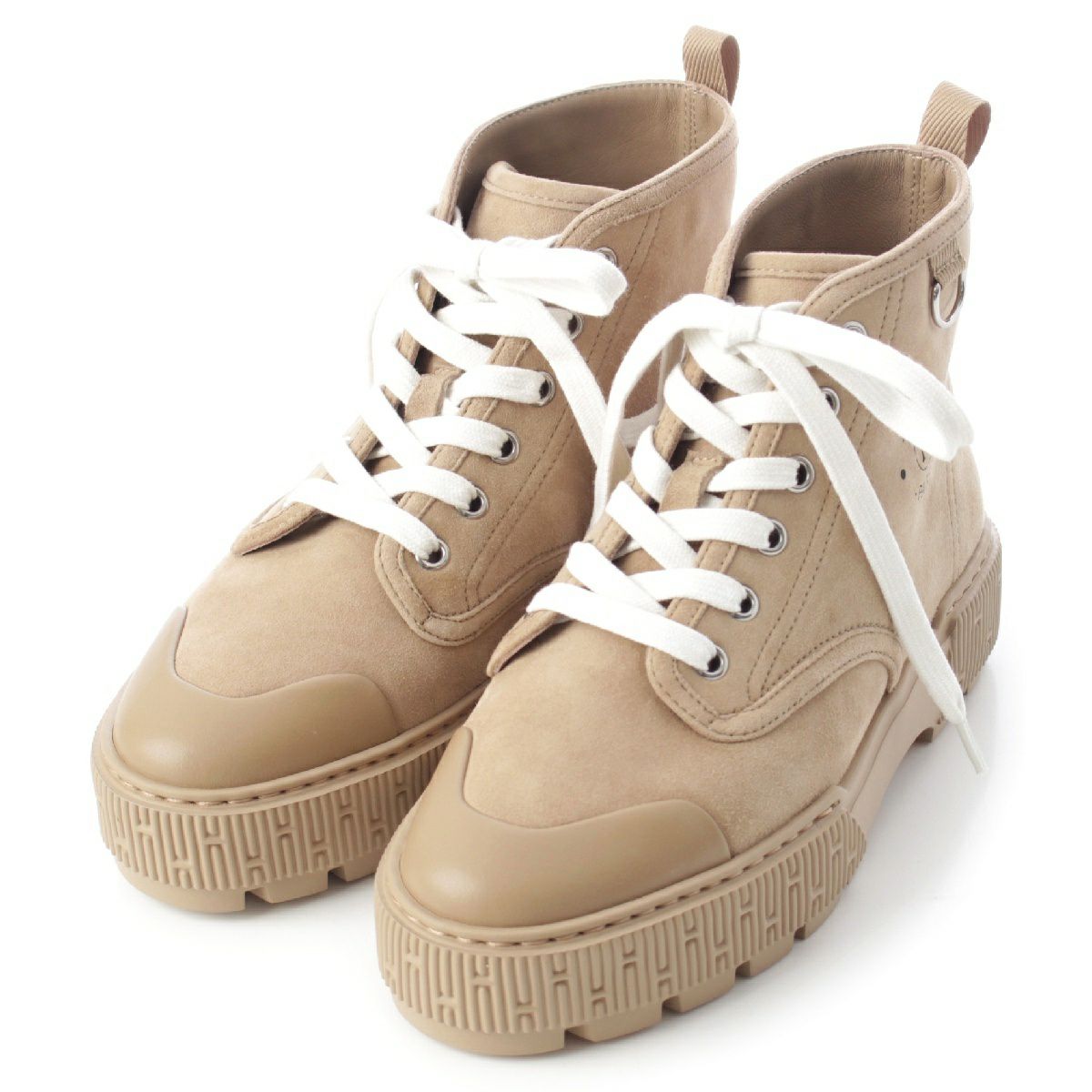 エルメス スエード イティネレール レースアップ ショート ブーツ