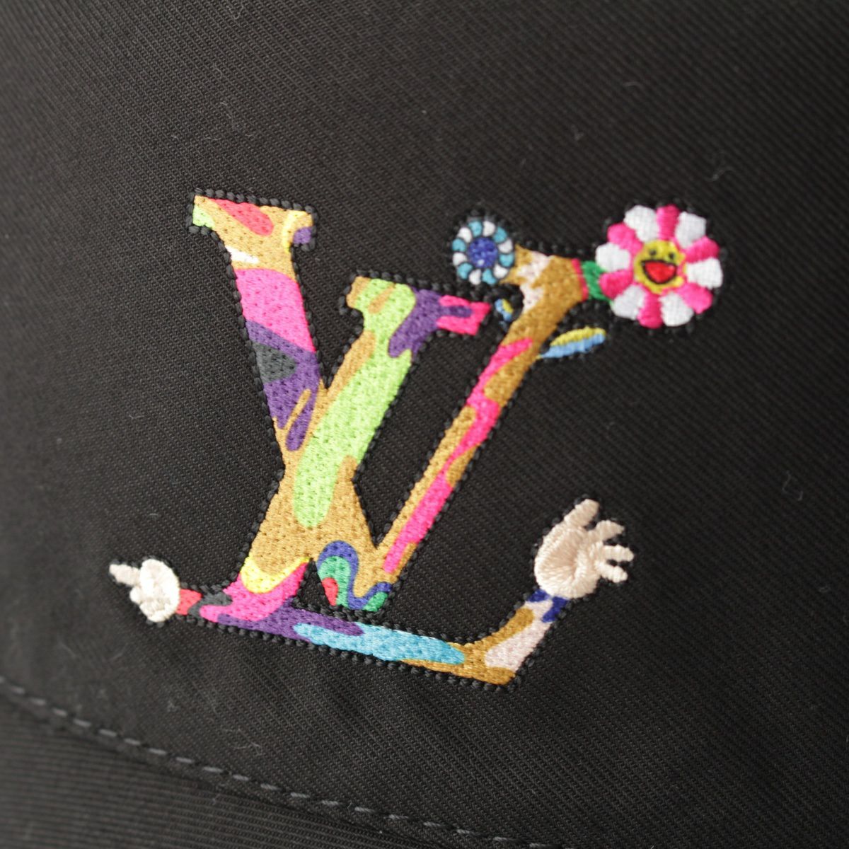 ルイヴィトン 村上隆 25SS コットン モノグラム リバーシブル ハット