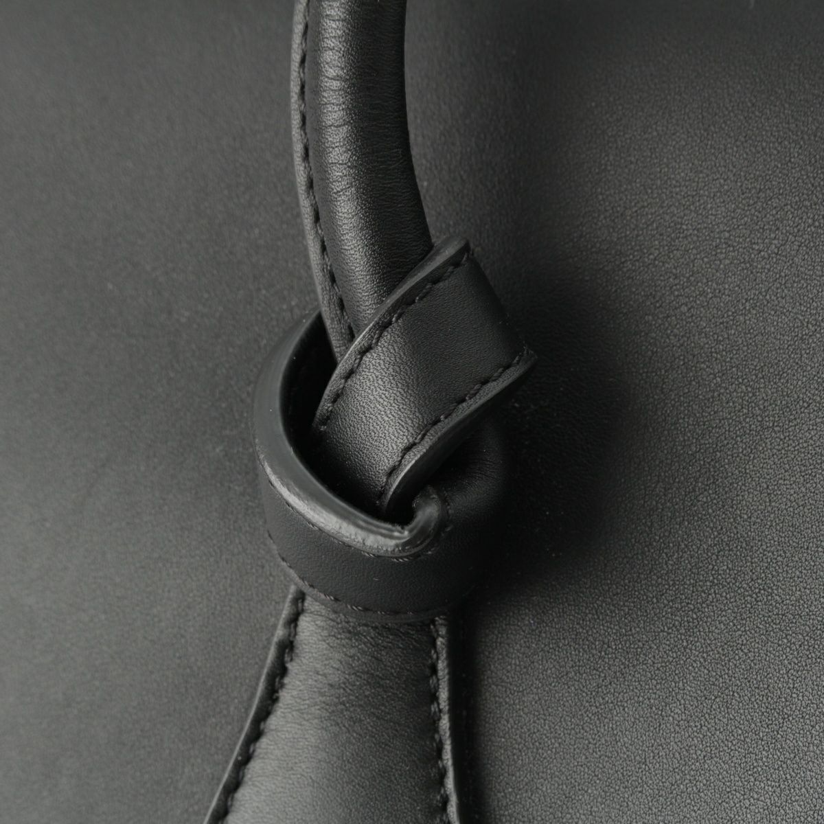 セリーヌ レザー タイバッグ ハンドバッグ 鞄 ブラック | 中古通販