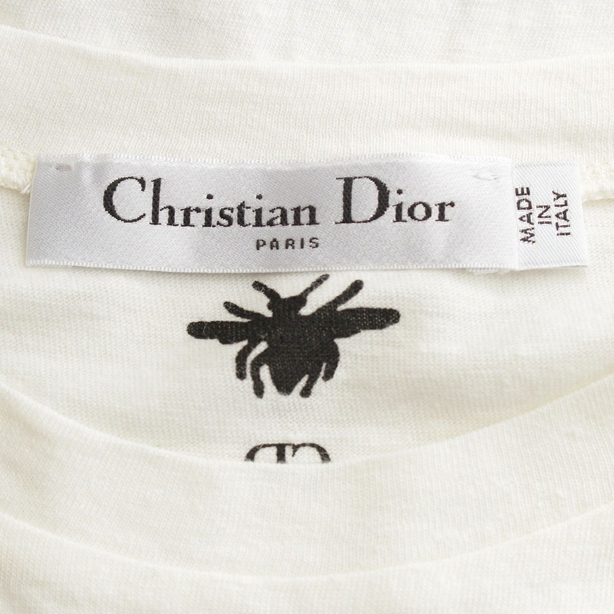 美品✨クリスチャンディオール J'ADIOR コットンリネン 半袖Tシャツ XS クリスチャンディオール J'ADIOR リネン Tシャツ XS レディース