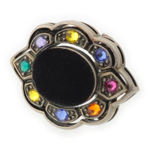 グッチ GGマーモント ベルベット カラーストーン リング 指輪 アクセサリー シルバー 9号