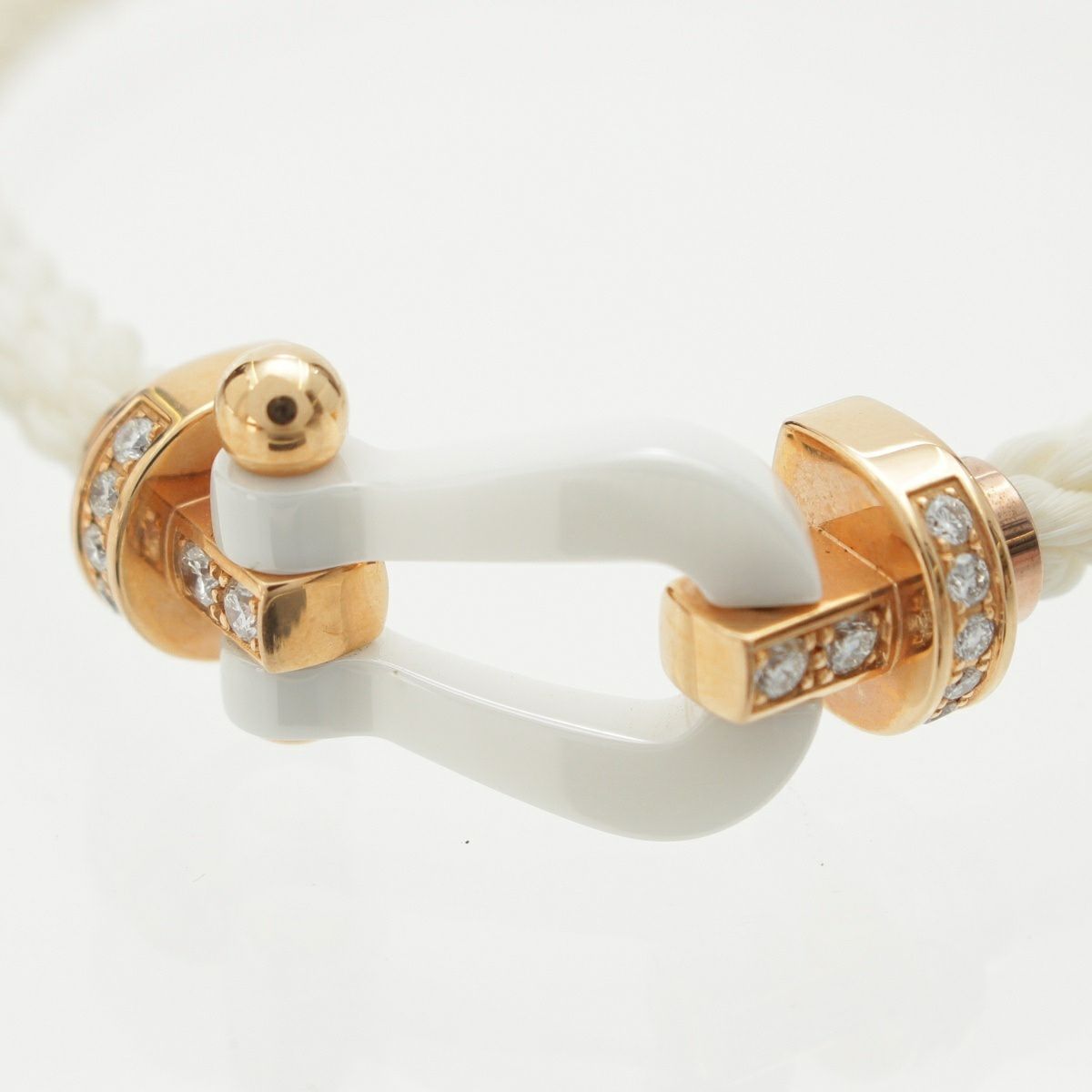 フレッド フォース10 LM ハーフダイヤ セラミック ブレスレット