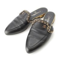 ◇【シャネル】COCOマークブラックレザー＆ベージュカラーミュール23㎝◇ 楽天市場】【靴】CHANEL シャネル ココマーク サンダル