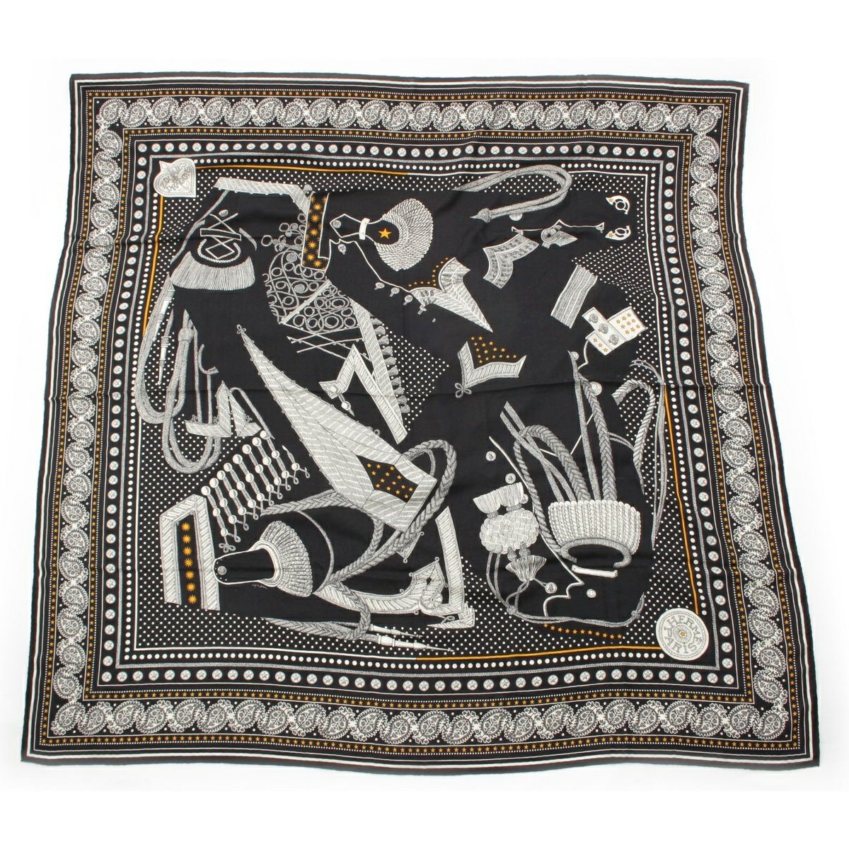 【美品】HERMES 2023AW カレジェアン140 ズアヴとドラゴン エルメス カレジェアン Zouaves et Dragons ズアヴとドラゴン