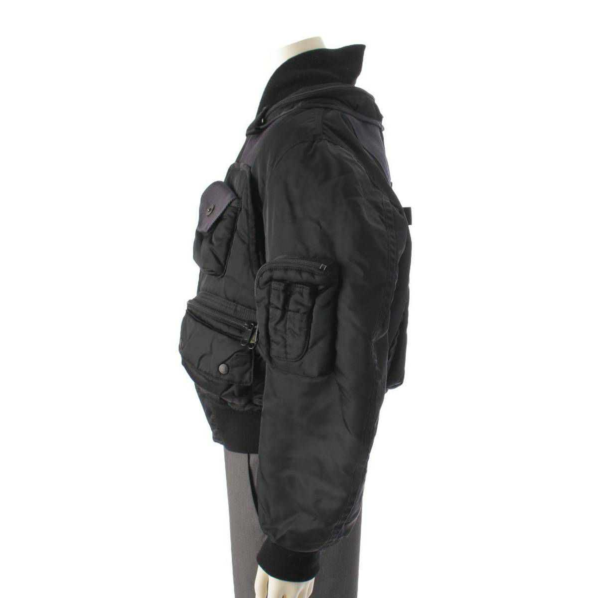 イッセイミヤケ　ボンバージャケット　MA-1 ISSEY MIYAKE MEN - ISSEY MIYAKE MEN 96AW PARACHUTE CARGO