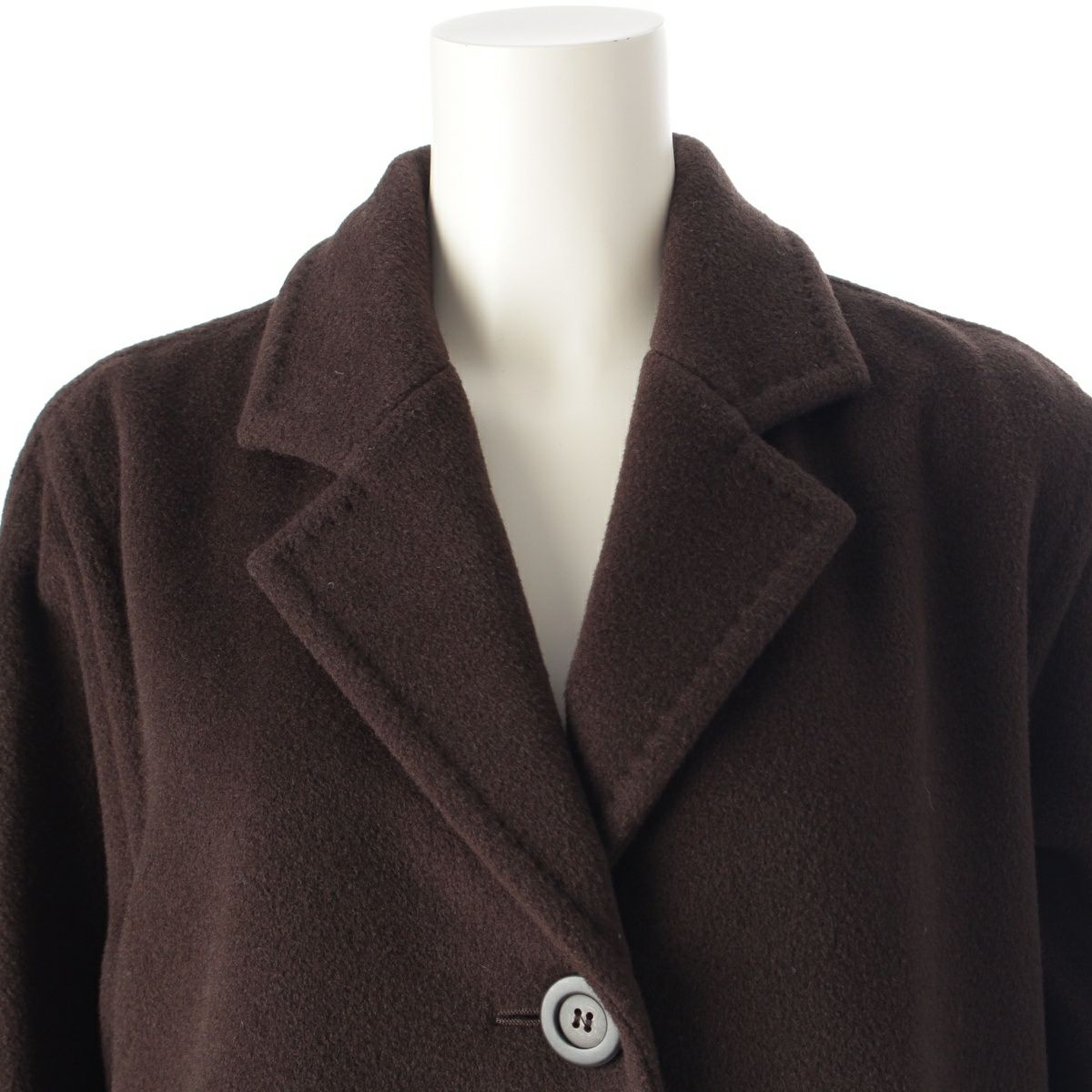 Max Mara ウールカシミヤ　ブラウン コート Max Mara マックスマーラ コート アウター オーバーサイズ