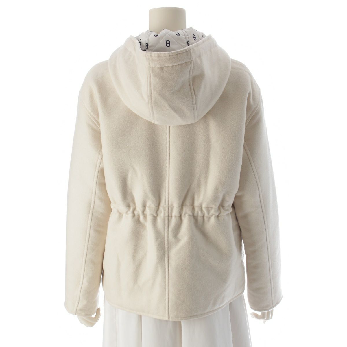 HERMES エルメス シェーヌダンクル　カシミヤ リバーシブルコート 未使用級 HERMES エルメス シェーヌダンクル カシミヤ リバーシブルコート 未使用級