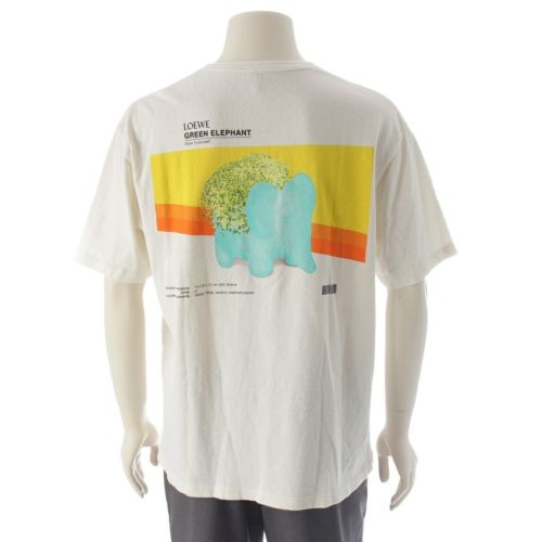 ロエベ コットン チアエレファント グラフィック サーマル 半袖Ｔシャツ トップス H526Y22X68 オフホワイト XS