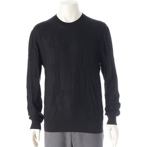 エルメス 24年 Jeu De Points Harnais ウール ニット セーター トップス H467080HA ブラック M