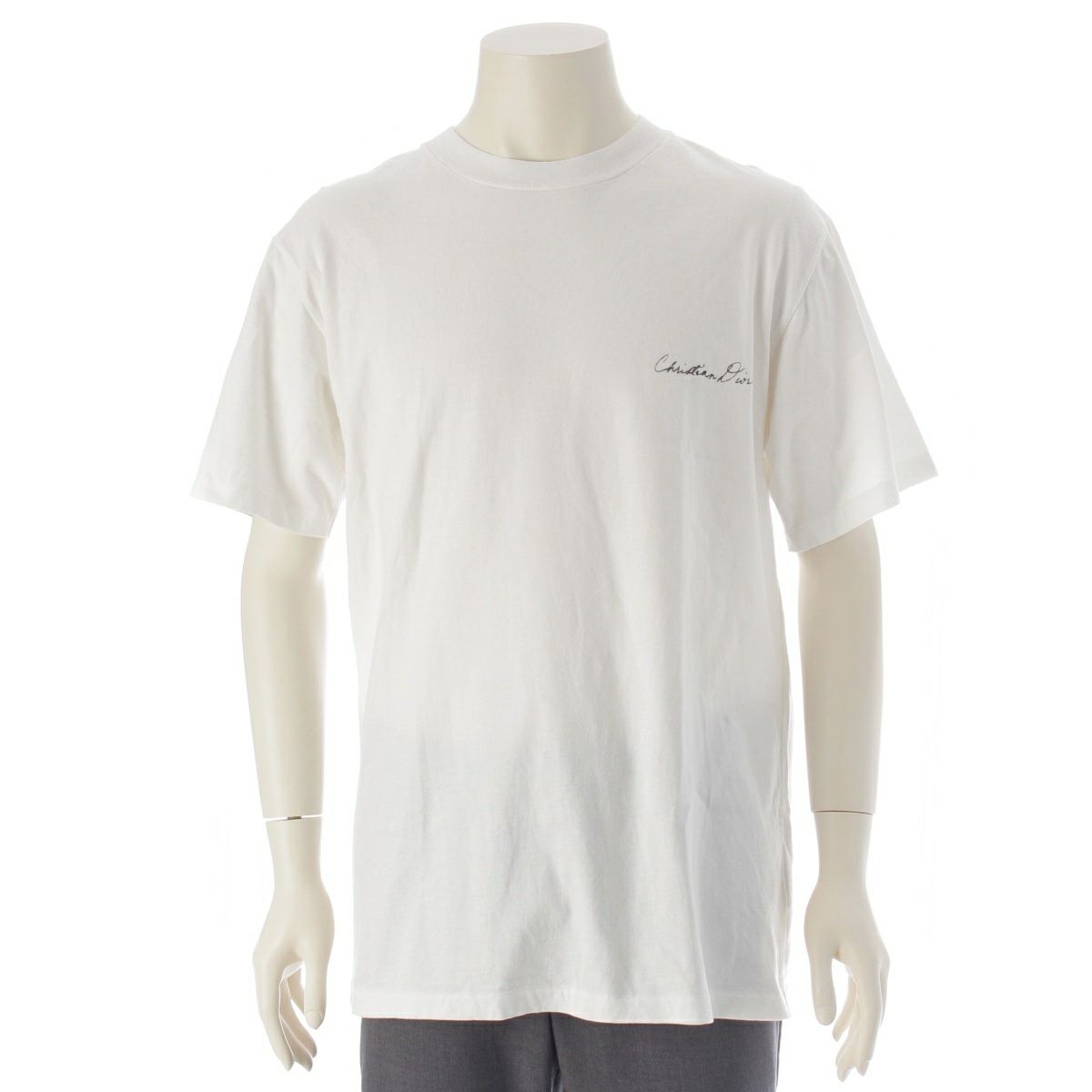 Dior/Icon/メンズ/XLホワイト Tシャツ ロゴ刺繍 半袖 ディオール】 T-shirt CD ICON Tシャツ メンズ コットン (Dior/T