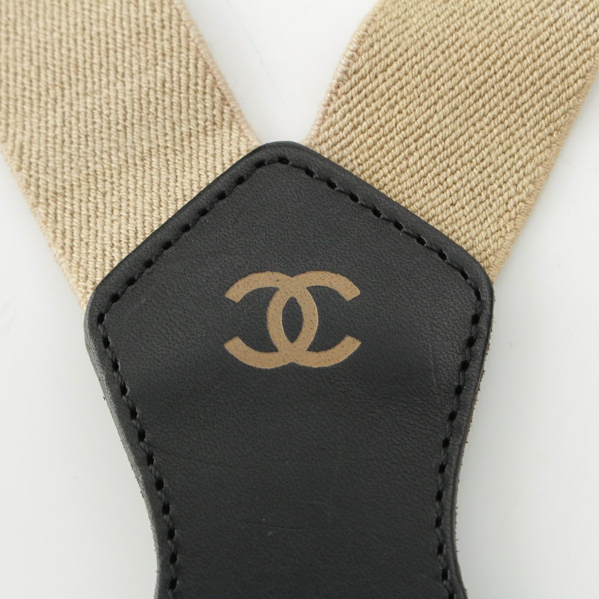 ❣*K様 CHANEL キャンバス サスペンダー ベージュ ❣*K様 CHANEL キャンバス サスペンダー ベージュ - メルカリ