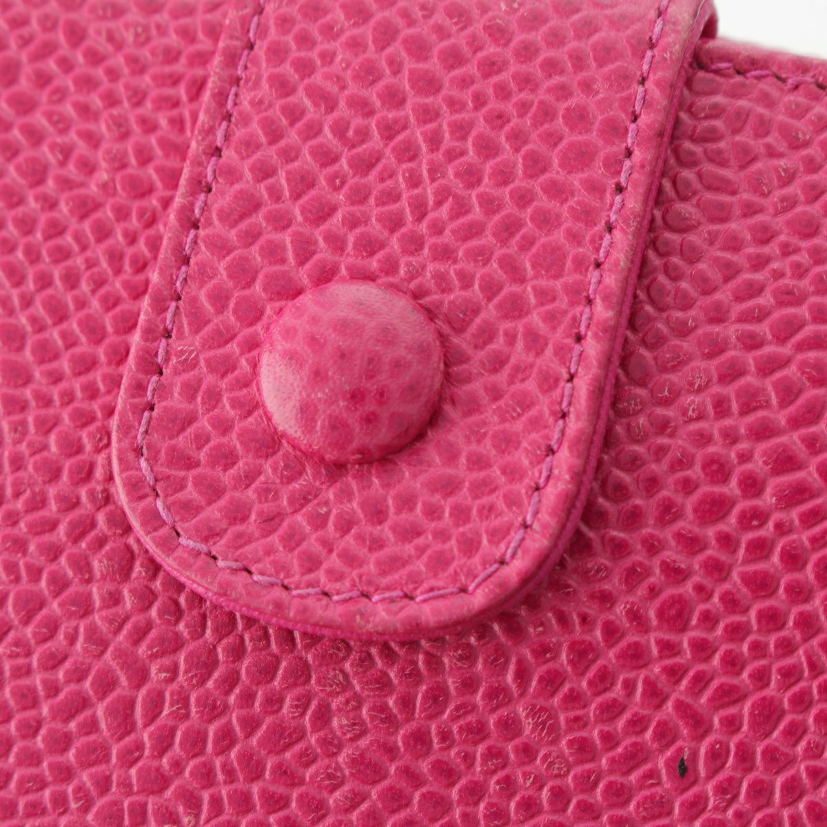 シャネル キャビアスキン デカココ ココマーク 二つ折り財布
