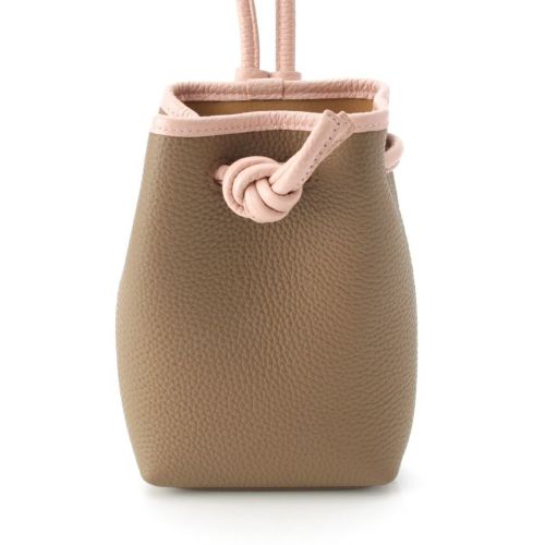 ヴァジック BONDO NANO バイカラー ショルダーバッグ ピンク ブラウン