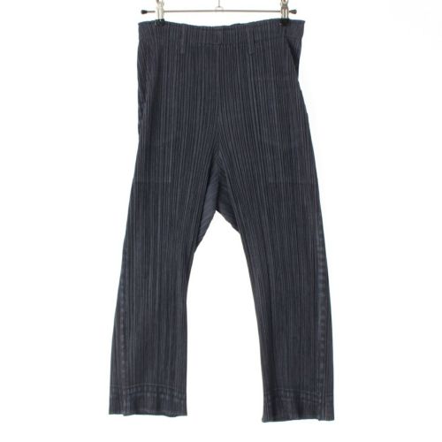 プリーツプリーズ イッセイミヤケ デニム転写 プリーツ パンツ ボトムス PP14-JF263 インディゴ 4