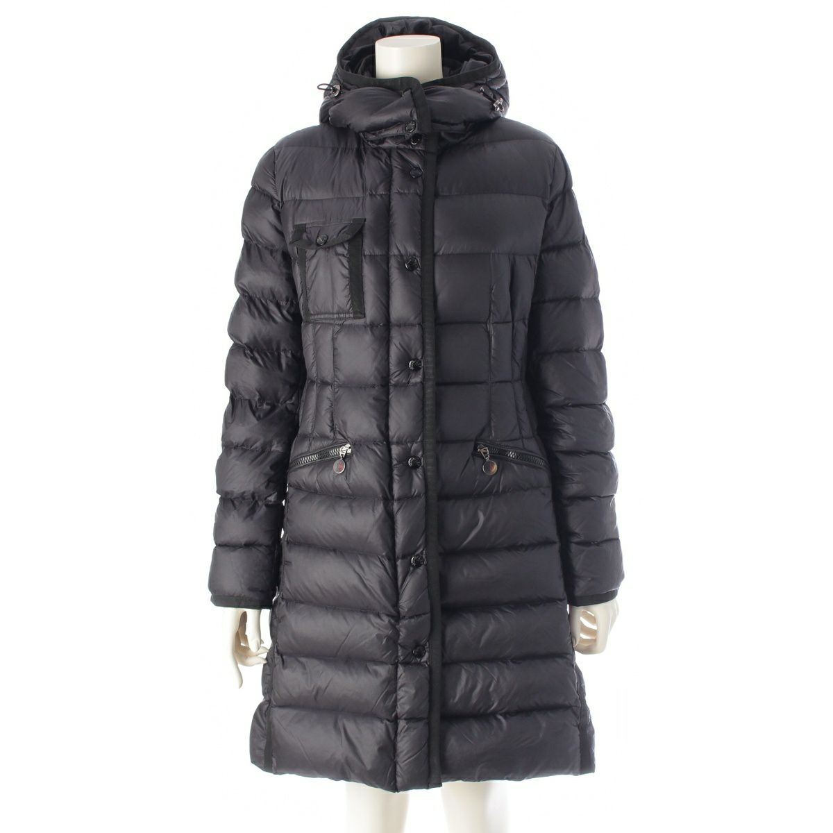 国内正規品　モンクレール MONCLER エルミンヌ　HERMINE ブラック0 MONCLER モンクレール HERMINE エルミンヌ ダウンコート