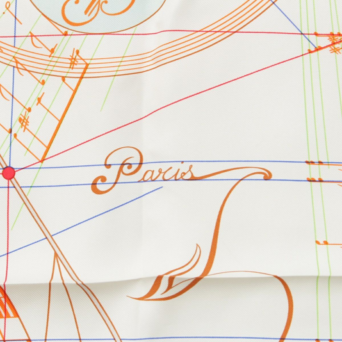 エルメス カレ90 La Musique des spheres 球体が奏でる音楽 シルク