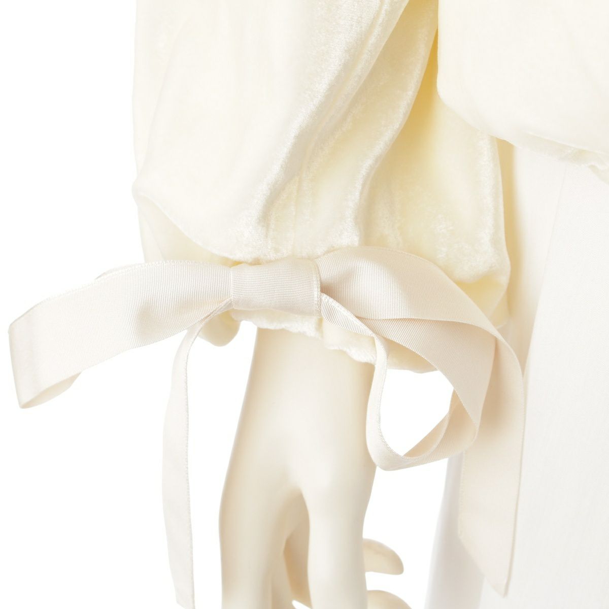 ドゥロワー ベロア リボン バルーンシルエット スウェット 長袖  