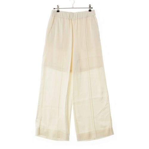 ジルサンダー 23SS レーヨン ワイドフィット イージー パンツ アイボリー 32
