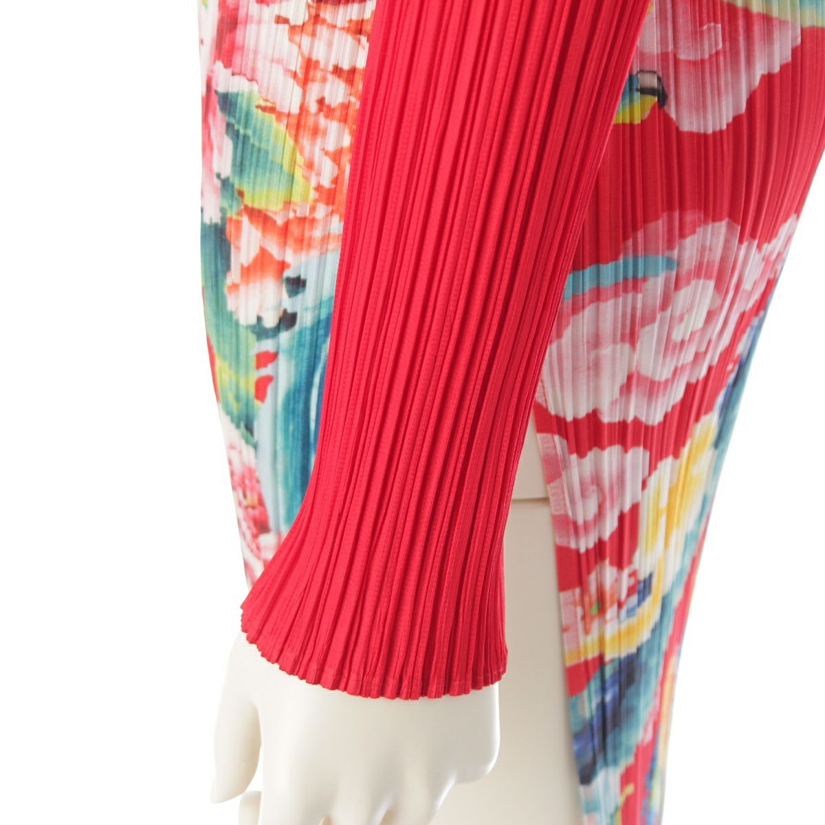 プリーツプリーズ イッセイミヤケ 龍柄 中国縁起 ロング ワンピース  