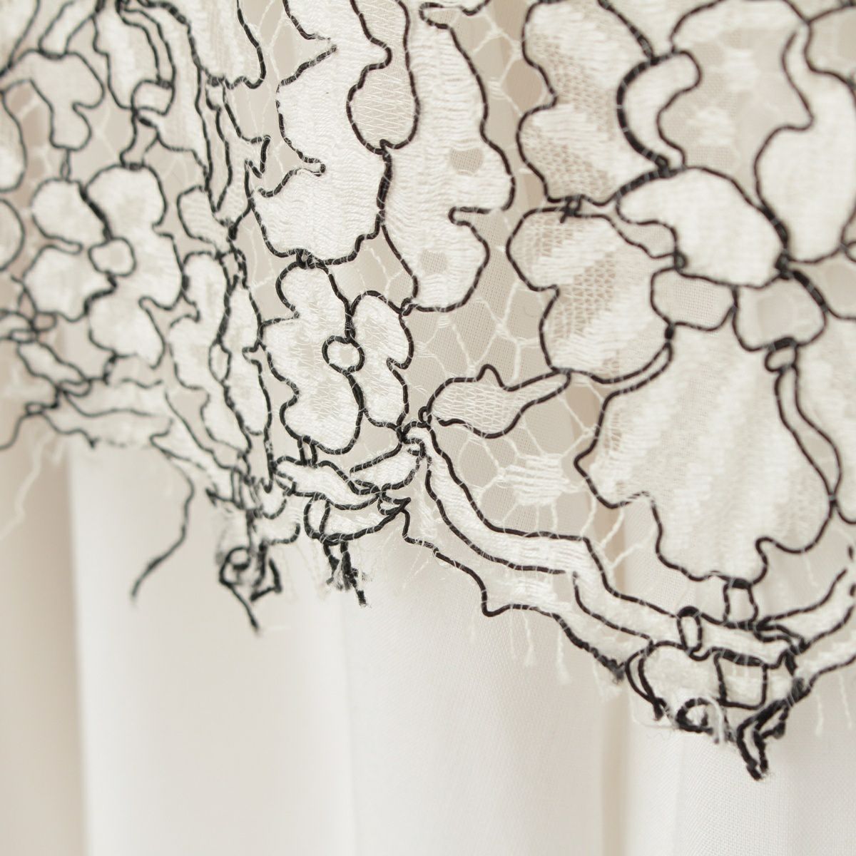 シャネル コットン レース ノースリーブ ブラウス トップス  