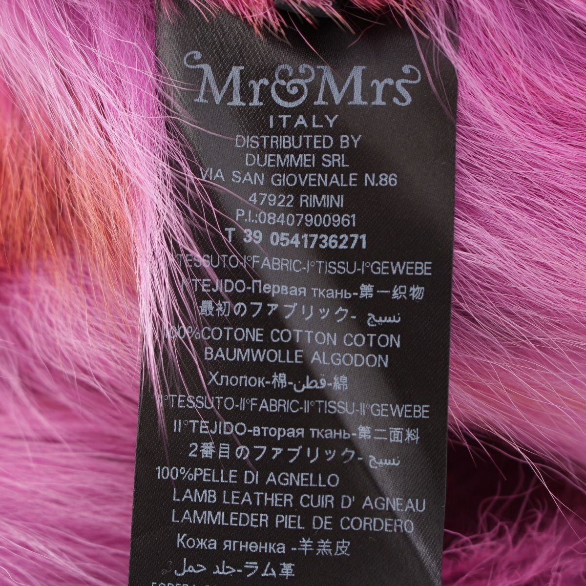 MR&MRS ITALY ミスターアンドミセスイタリー コットン ファー