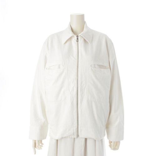 スタジオ ニコルソン 18SS MARQUE JACKET マルク ジャケット コットン ジップアップ ブルゾン アウター SN-287 A ホワイト S