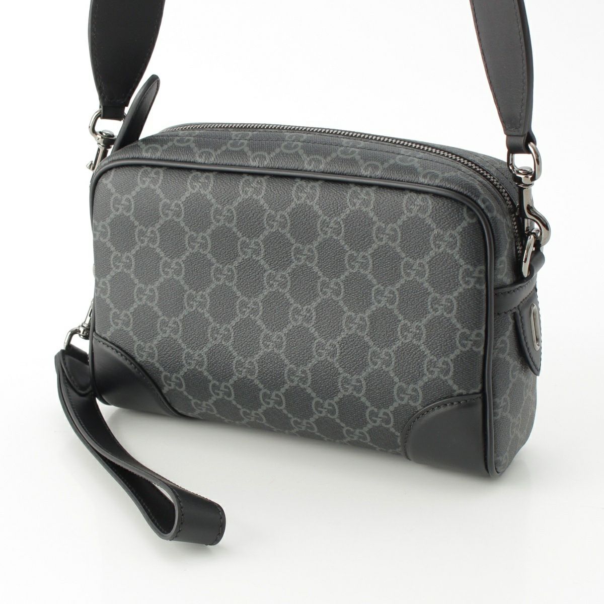 グッチ 25年 ソフトGGファブリック GGエンブレム クロス ボディ