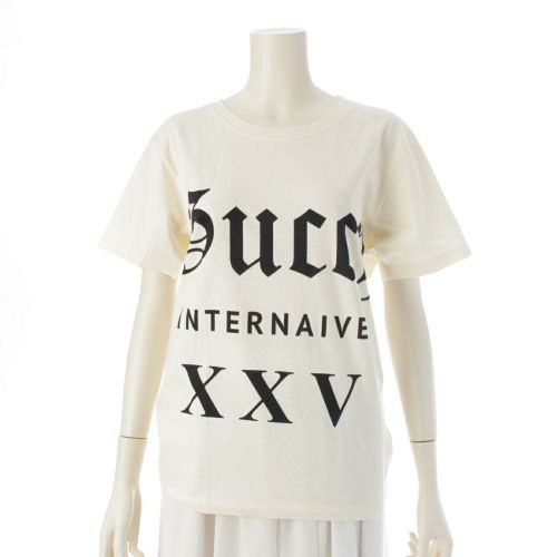 グッチ コットン GUCCI INTERNAIVE ロゴ 半袖Ｔシャツ トップス 492347 ホワイト XXS