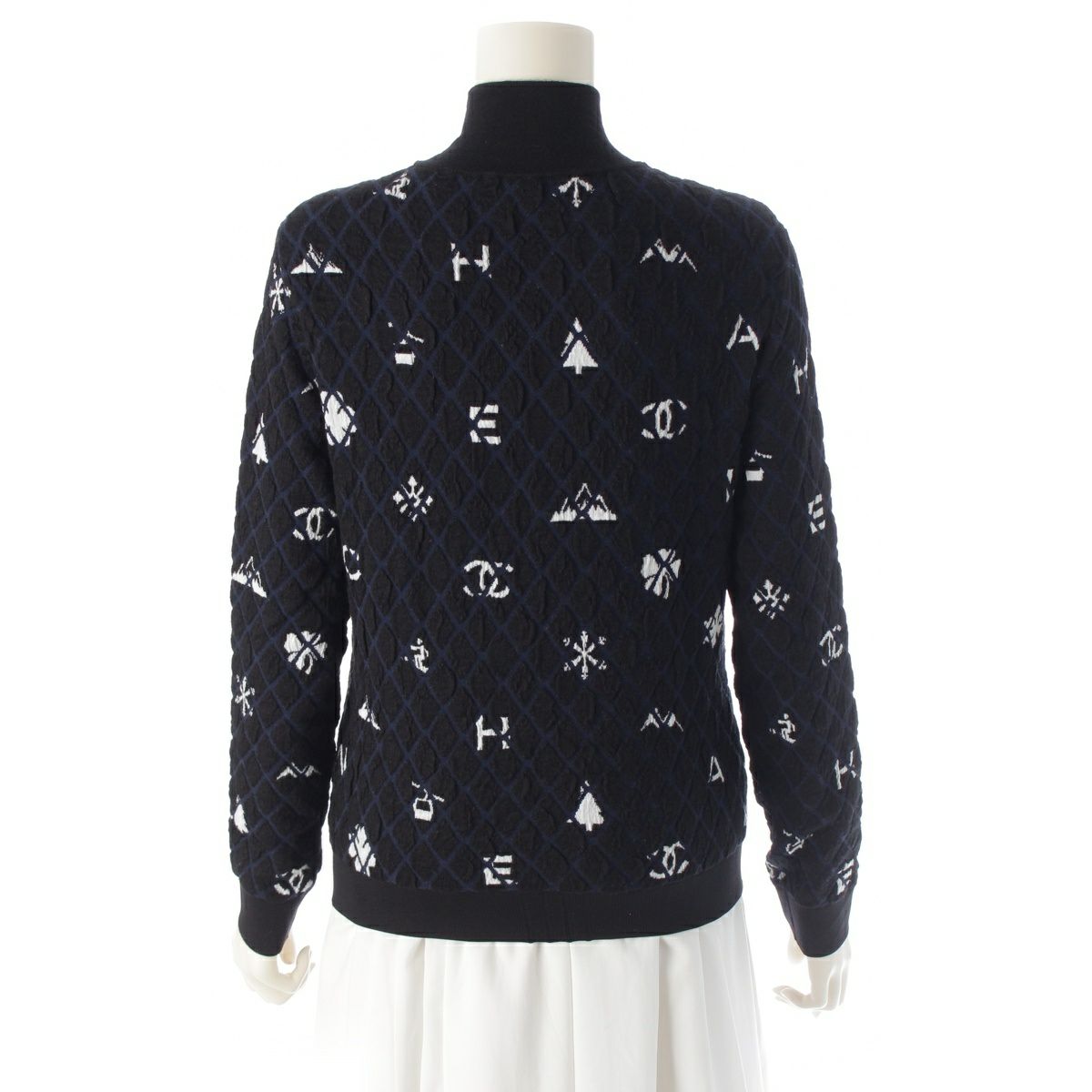 超希少　レア　シャネル ココマーク カメリア カシミヤ　ハイネックニット L CHANEL - CHANEL ココマーク ニットの通販 by セール's shop