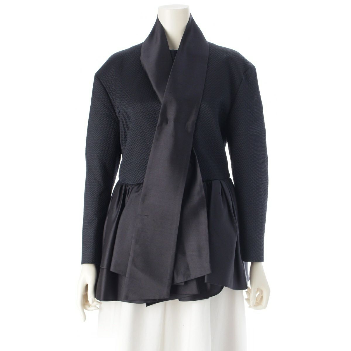 ドゥロワー Drawer 22AW ウール ナイロン メランジ ワイドスラックス  