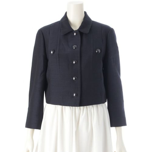 クリスチャンディオール 長袖 プリーツ ワンピース ビー 刺繍 8