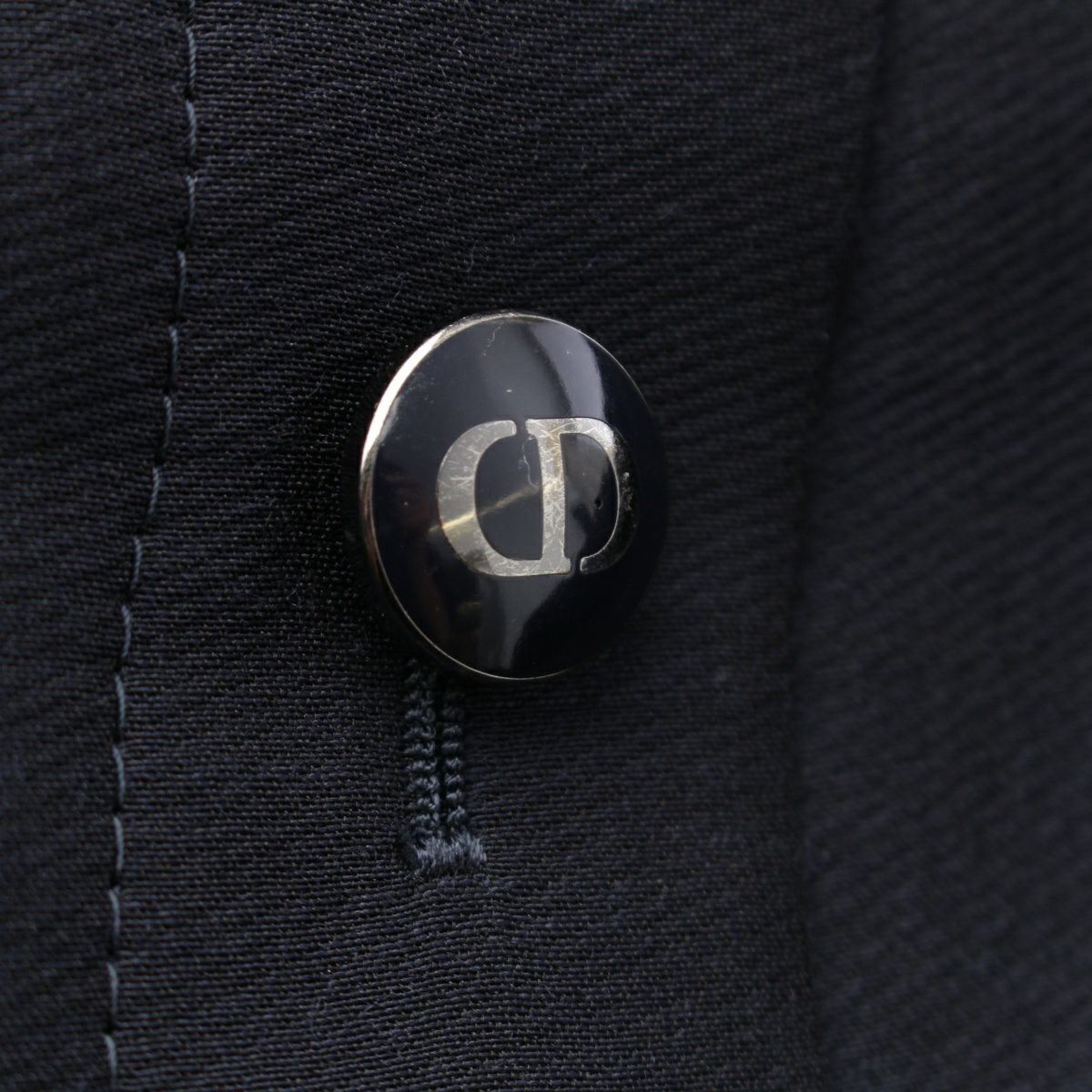 高級 クリスチャンディオール セットアップ 濃紺 シルバーメタル