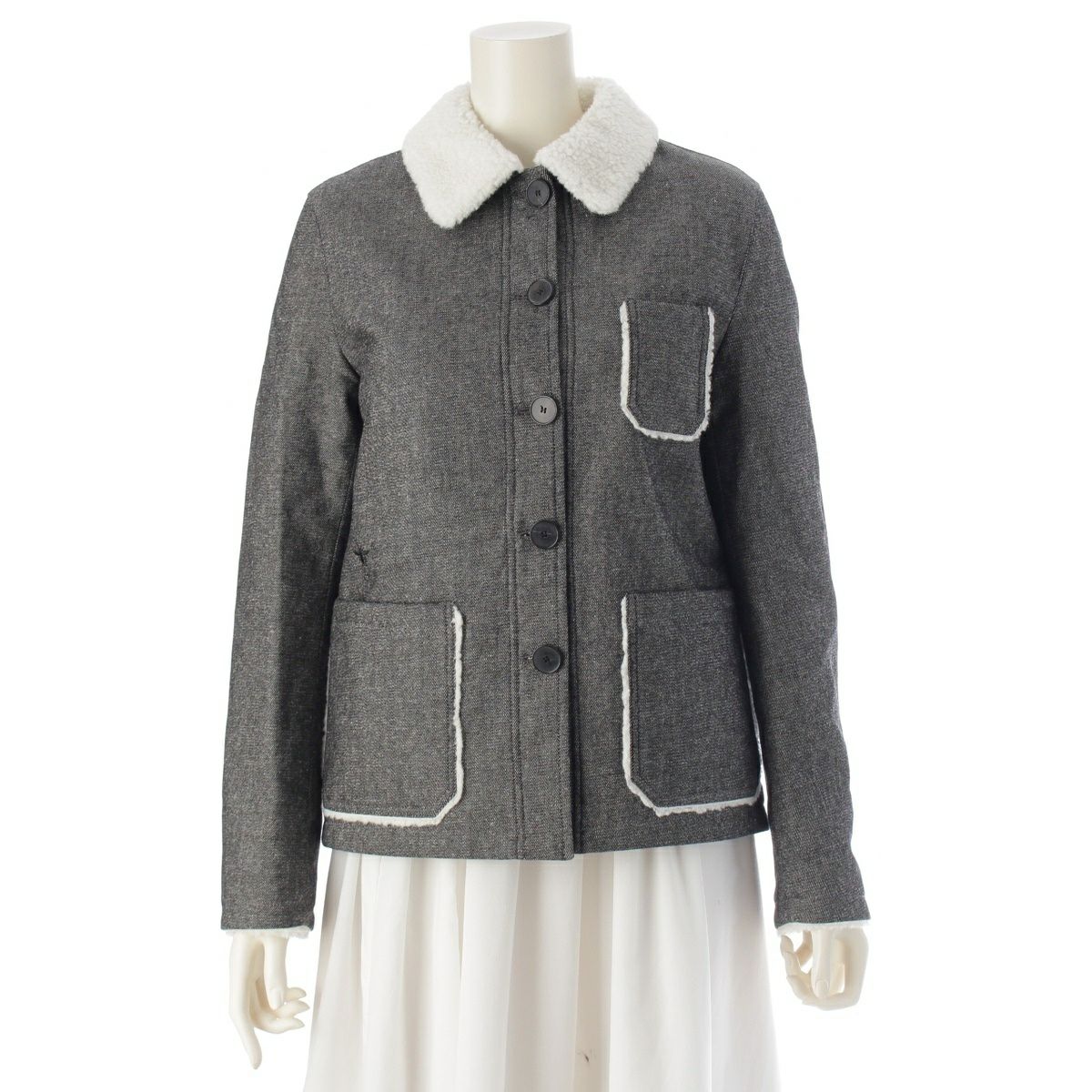 美品⭐️Christian Dior Vintage ウールコート ボア AI43 美品⭐️Christian Dior Vintage ウールコート ボア AI43