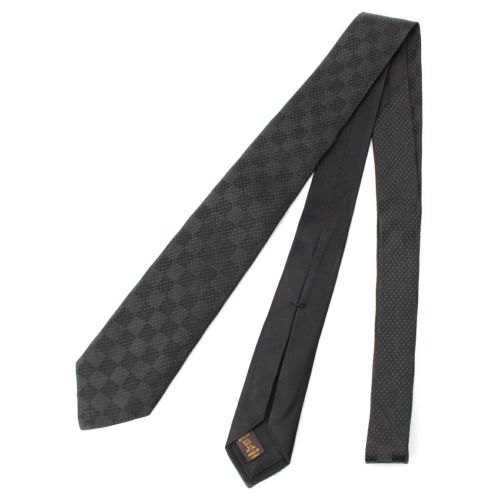 ルイヴィトン シルク ダミエ ネクタイ M74721 ブラック