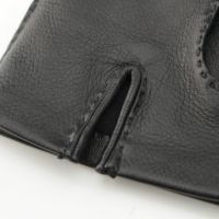 エルメス ラムスキン セリエボタン グローブ 手袋 ブラック 7 1/2